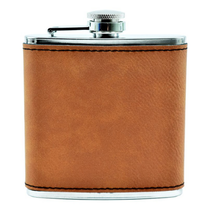 Charger l'image dans la galerie, Leather Flask - DESIGN YOUR OWN -Custom - Personalized