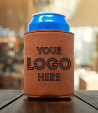 Load image into Gallery viewer, Leather beverage can Holder - DESIGN YOUR OWN -Custom - Personalized