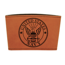 Load image into Gallery viewer, Leather reusable Coffee mug sleeve - DESIGN YOUR OWN - Custom - Personalized