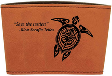 Load image into Gallery viewer, Leather reusable Coffee mug sleeve - DESIGN YOUR OWN - Custom - Personalized