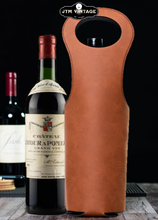 Load image into Gallery viewer, I tend to WINE a lot - Leather insulated Wine carrier Tote bag