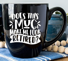 Cargar imagen en el visor de la galería, Engraved Black Ceramic Bistro Coffee Mug - DESIGN YOUR OWN - Custom - Personalized