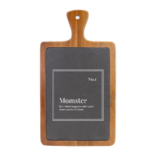 Cargar imagen en el visor de la galería, Momster - Slate & Wood Cutting board