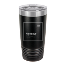 Cargar imagen en el visor de la galería, Momster - engraved Tumbler - insulated stainless steel travel mug