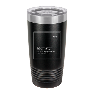 Momster - engraved Tumbler - insulated stainless steel travel mug
