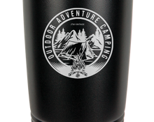 Load image into Gallery viewer, Outdoor, Adventure, Camping - engraved Tumbler - insulated stainless steel travel mug