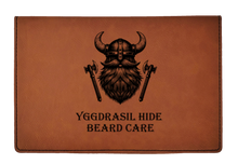 Cargar imagen en el visor de la galería, Yggdrasil Hide Vi-King - Beard Box Set - Beard Balm and Oil - Reusable leather box.
