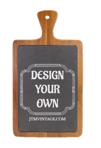 Slate & Wood Cutting board -DESIGN YOUR OWN - Custom - Personalized