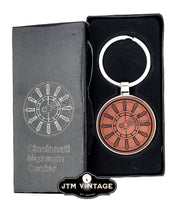 Load image into Gallery viewer, Metal Round Leather keychain with Gift box -  DESIGN YOUR OWN -Custom - Personalized
