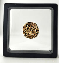 Load image into Gallery viewer, 1715 Treasure Fleet Gold Pirate cob coin Pieces of Eight in Museum style display case
