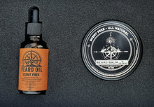 Load image into Gallery viewer, Scent Free All Natural - Beard Box Set - Beard Balm and Oil - Reusable leather box.

