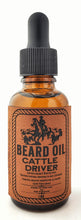 Cargar imagen en el visor de la galería, Cattle Driver - All Natural - Beard Box Set - Beard Balm and Oil - Reusable leather box.
