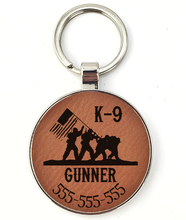 Cargar imagen en el visor de la galería, Pet / Dog tag Personalized leather and metal with matching giftbox! -  DESIGN YOUR OWN -Custom - Personalized
