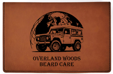 Charger l&#39;image dans la galerie, Overland Woods - All Natural - Beard Box Set - Beard Balm and Oil - Reusable leather box.
