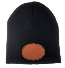 Charger l&#39;image dans la galerie, Leather Patch Beanie - DESIGN YOUR OWN - Custom - Personalized
