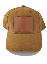 Load image into Gallery viewer, HEMP Leather Patch hat -  DESIGN YOUR OWN - Custom - Personalized
