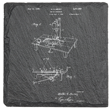 Charger l&#39;image dans la galerie, W. E. DISNEY ART OF ANIMATION multiplane camera - Laser engraved fine Slate Coaster
