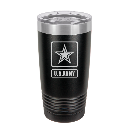 ARMY - engraved Tumbler - insulated stainless steel travel mug