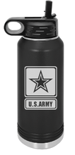 Load image into Gallery viewer, ARMY Engraved Water Bottle 32 oz
