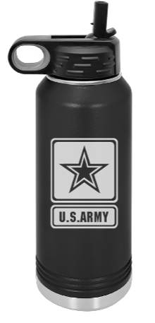 ARMY Engraved Water Bottle 32 oz