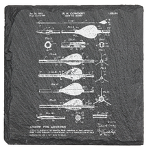 Charger l&#39;image dans la galerie, Arrow patent - Archery - Laser engraved fine Slate Coaster
