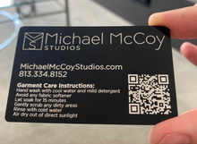 Load image into Gallery viewer, Metal Business cards - DESIGN YOUR OWN - Custom - Personalized
