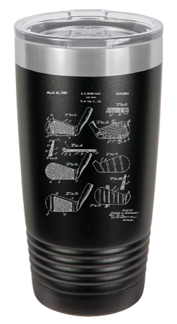 Golf Club - 1930s Barnhart county club - engraved Tumbler - insulated stainless steel travel mug