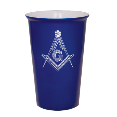 Masonic Square and Compass - Blue Ceramic tumbler travel mug