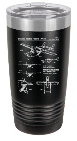 Cessna Airplane - engraved Tumbler
