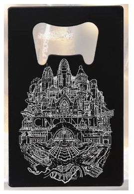 Cincinnati Ohio Things to Do - Bottle Opener - Metal