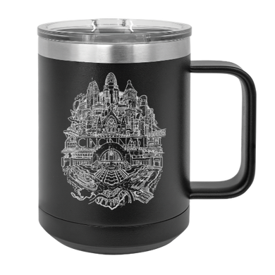 Cincinnati Things to do - MUG - engraved Insulated Stainless steel