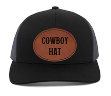 Load image into Gallery viewer, &quot;COWBOY HAT&quot; engraved Leather Patch hat
