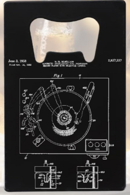 Vinyl Record Player - Bottle Opener - Metal