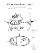 Load image into Gallery viewer, DONALD&#39;S DUCK BOAT PATENT - engraved leather beverage holder
