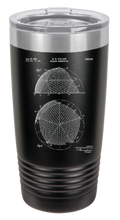 Charger l&#39;image dans la galerie, Disney World EPCOT Spaceship Earth Patent drawing - engraved Tumbler - insulated stainless steel travel mug

