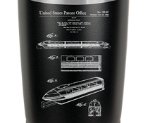 Cargar imagen en el visor de la galería, Disney Monorail 3 Car Patent  - engraved Tumbler - insulated stainless steel travel mug
