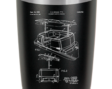 Load image into Gallery viewer, Disney Transportation People Mover patent drawing - engraved Tumbler - insulated stainless steel travel mug
