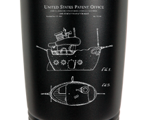 Load image into Gallery viewer, DONALD DUCK BOAT PATENT- engraved Tumbler - insulated stainless steel travel mug
