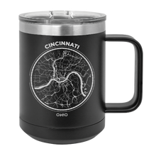 Load image into Gallery viewer, Cincinnati Ohio Downtown MAP - MUG - engraved Insulated Stainless steel
