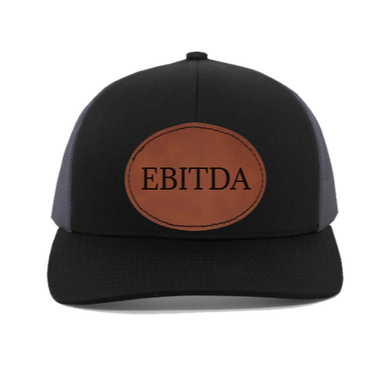 EBITDA - engraved Leather Patch hat