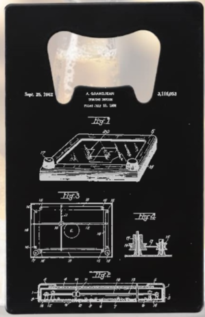 Etch a Sketch 1959 patent drawing - Bottle Opener - Metal