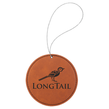 Cargar imagen en el visor de la galería, Leather Christmas Ornament round -DESIGN YOUR OWN - Custom - Personalized
