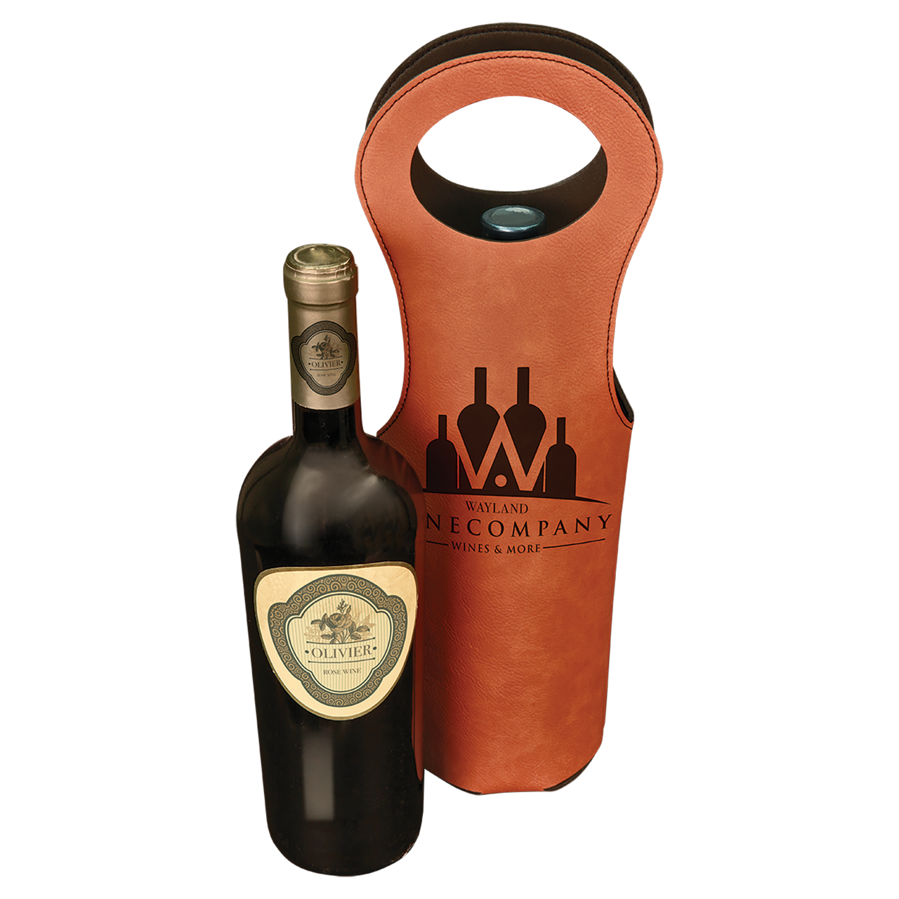Personalized insulated top wine tote