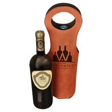 Cargar imagen en el visor de la galería, Leather insulated Wine carrier Tote bag - DESIGN YOUR OWN - Custom - Personalized
