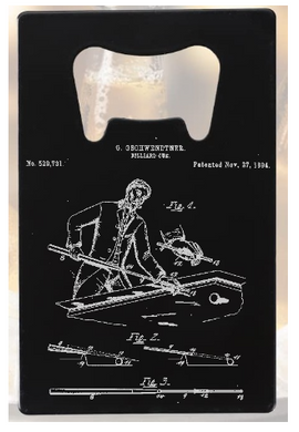 Billiards dapper pool player - Bottle Opener - Metal