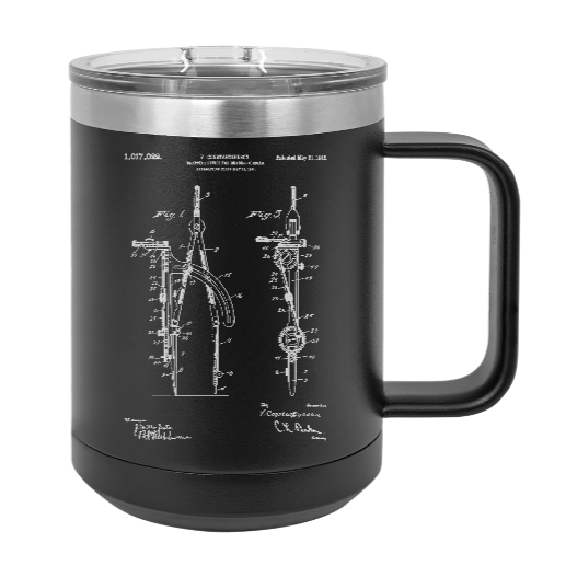 Geometry Metal Compass technical drawing instrument - MUG - engraved Insulated Stainless steel