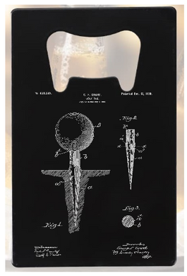 Golf Tee Patent drawing- Grant 1899 - Bottle Opener - Metal