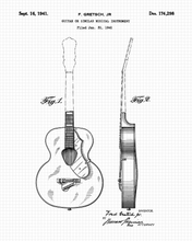 Charger l&#39;image dans la galerie, Gretsch Guitar engraved leather can holder

