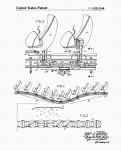 Load image into Gallery viewer, Disney haunted mansion ride car patent drawing - engraved leather beverage holder
