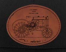 Cargar imagen en el visor de la galería, John Deere Vintage Patent - Hat - engraved Leather Patch
